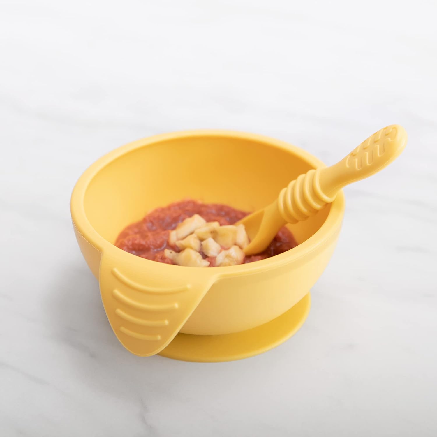 Bumkins Baby Bowl with Suction and 4 Spoons for 4 Mos Up