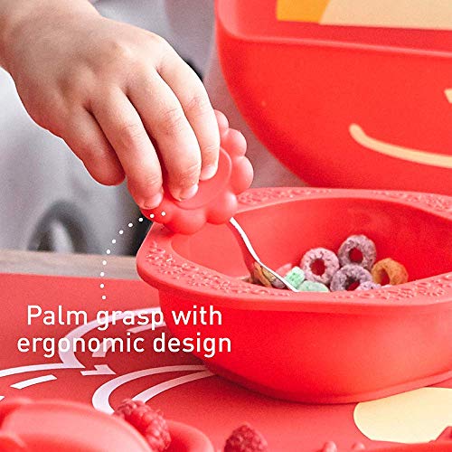 Toddler Spoon Fork Set Palm Grasp for 18 Month Babies