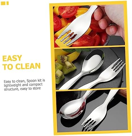 CRILSTYLEO 2PCS Stainless Steel Utensils Set