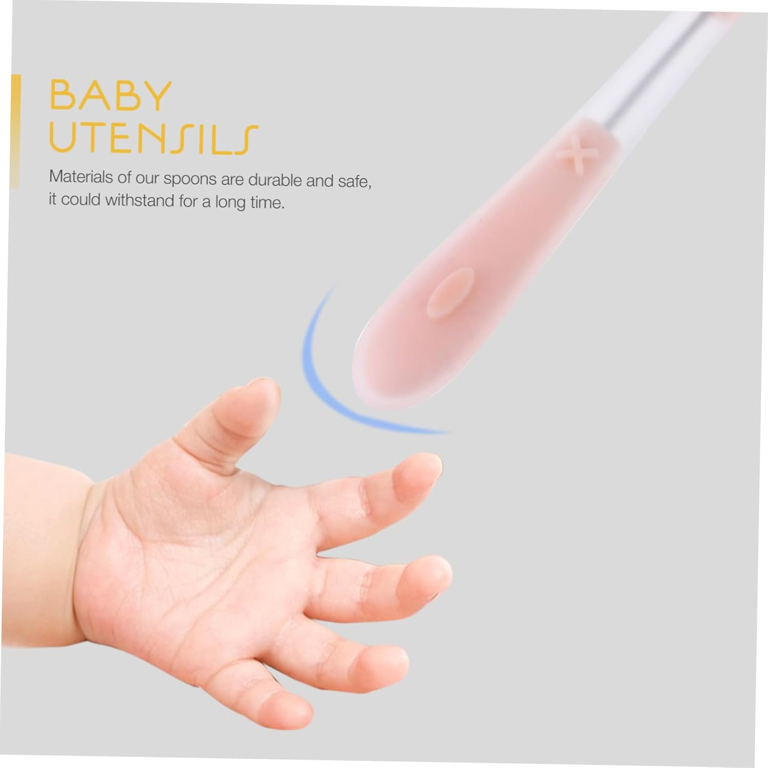 MERRYHAPY 2PCS Soft Spoons for Baby Weaning 1
