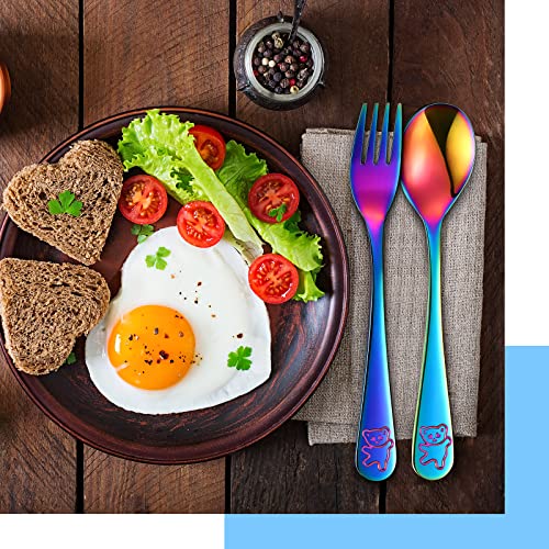 24 Piece Stainless Steel Kids Flatware Set