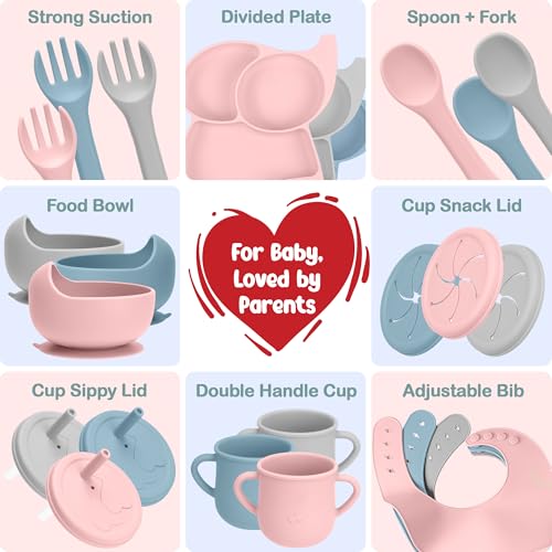 24 Pack Silicone Baby Feeding Set 6 Months