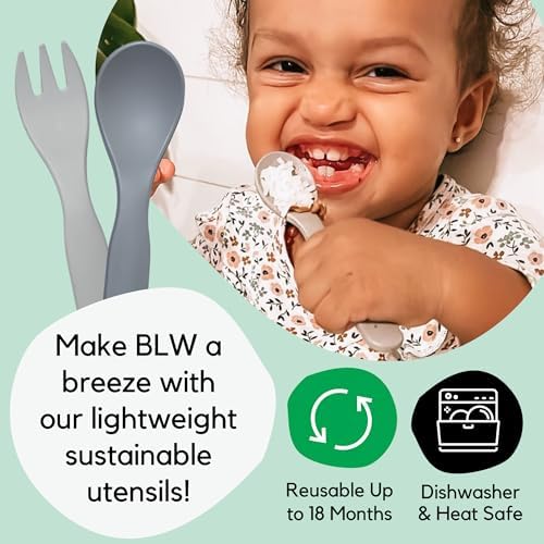 THEOS 20 Pack Eco-Friendly Baby Utensils Set