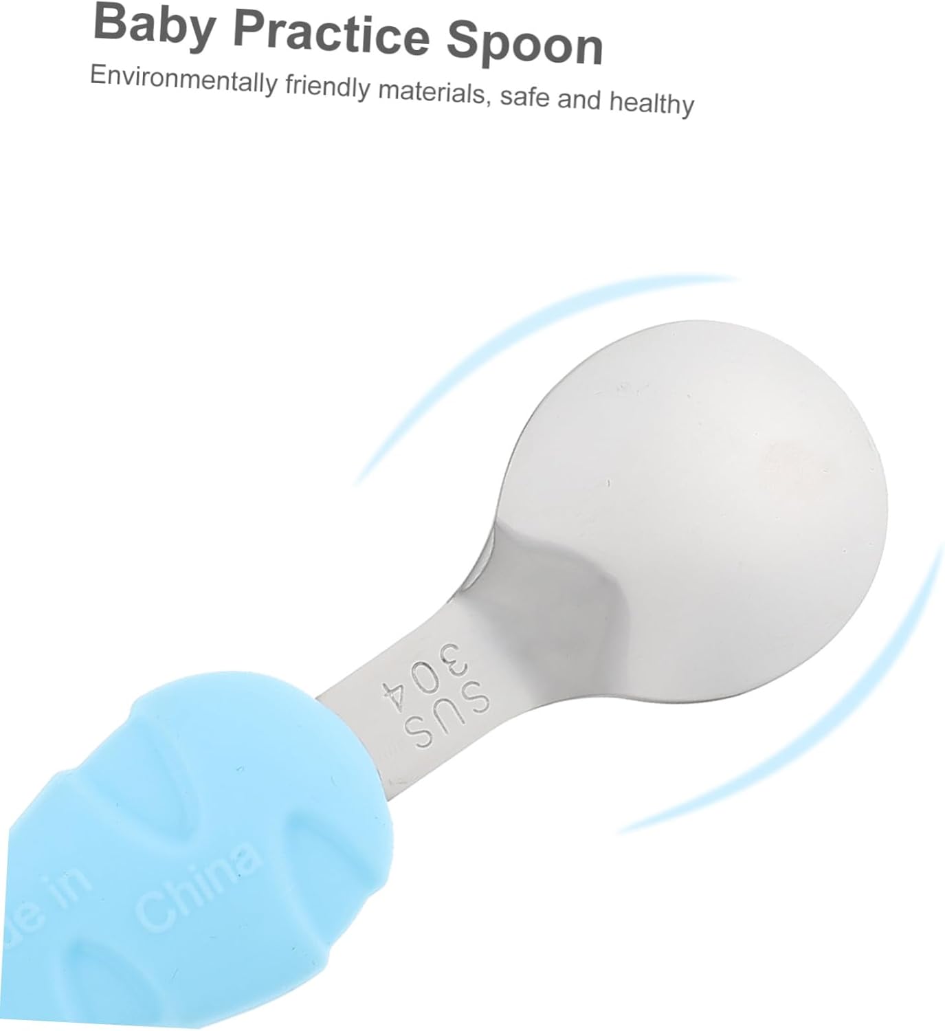 MOBUTOFU Training Fork Spoon Set with Fish Design for Self Feeding
