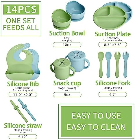 MumEZ Silicone Baby Feeding Set for 6 Months Up 1