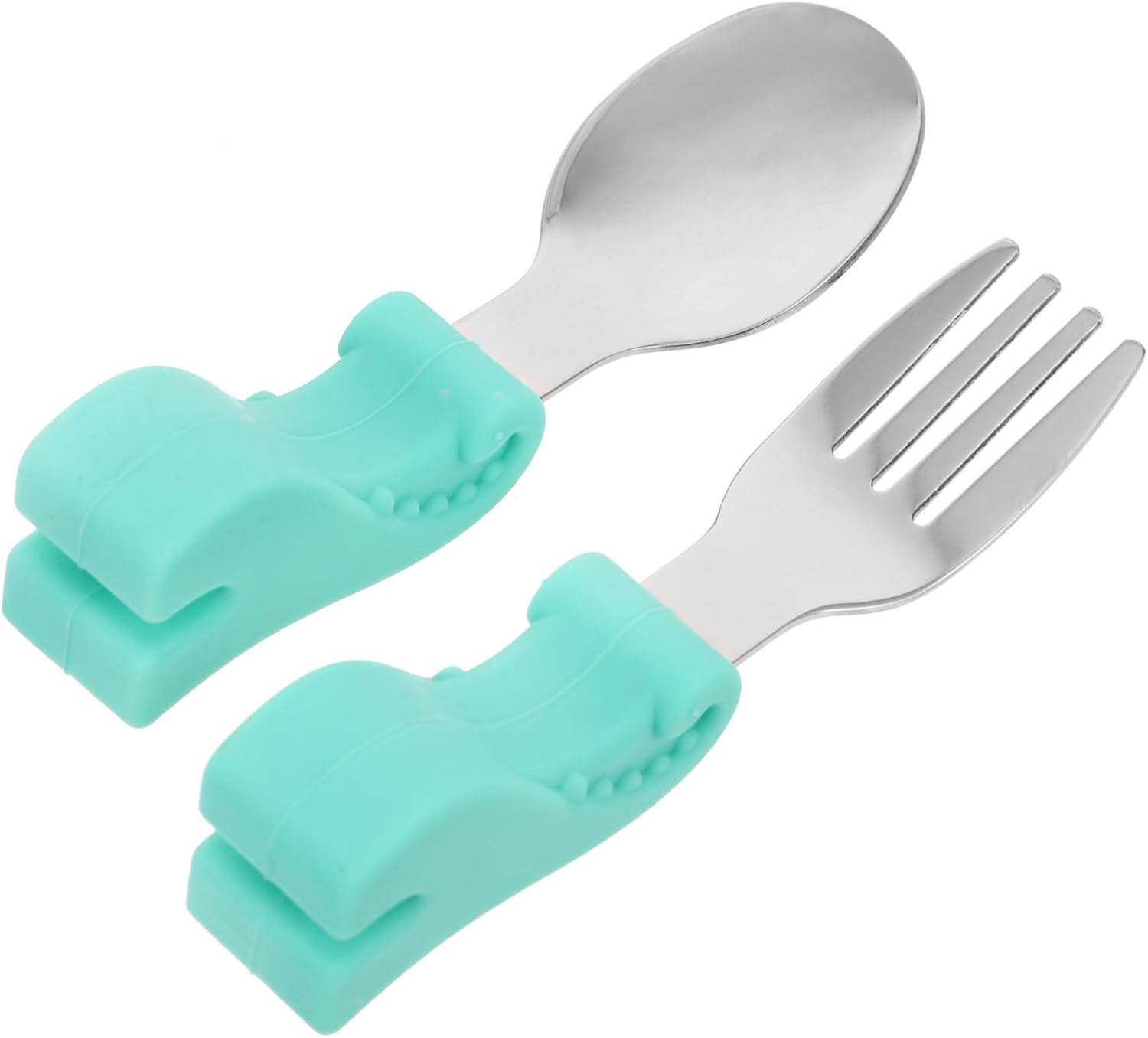 Beatifufu Dinosaur Cutlery Set for Baby Feeding