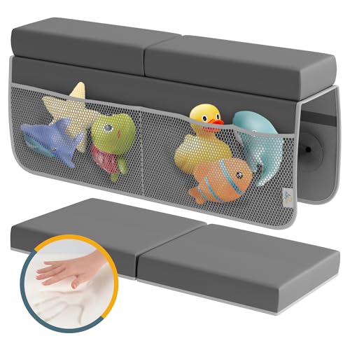 FluffyTub Baby Bath Kneeler with Elbow Rest Pad Set