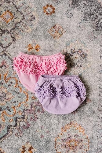 City Threads Made in USA Baby Girls Ruffled Diaper Covers Bloomers