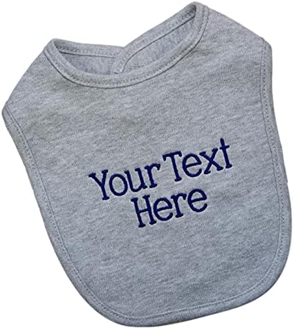 Funny Girl Designs Personalized Baby Bib with Custom Text