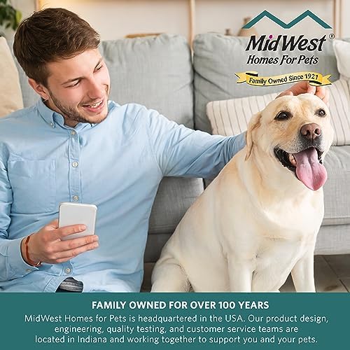 MidWest Homes for Pets 39 Tall Walk-Through Steel Pet Gate Graphite