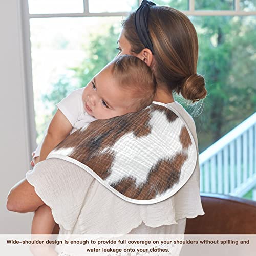 WELLDAY Muslin Burp Cloths Set of 4 22 x 11 Inch