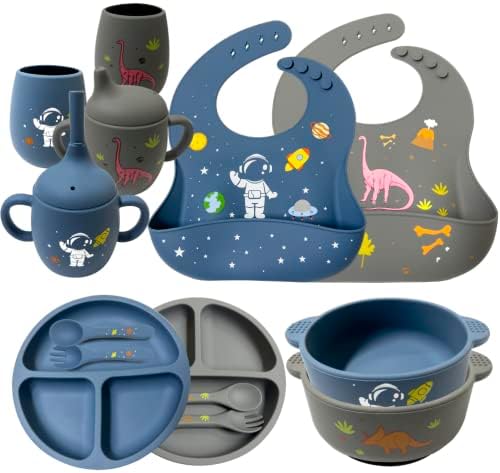 Visucachi Baby Feeding Set with Suction Bowl Plate