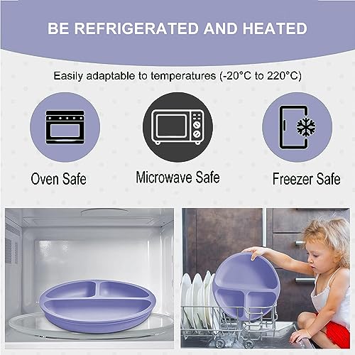 Mrkyy 8-Piece Baby Feeding Set - Purple 1