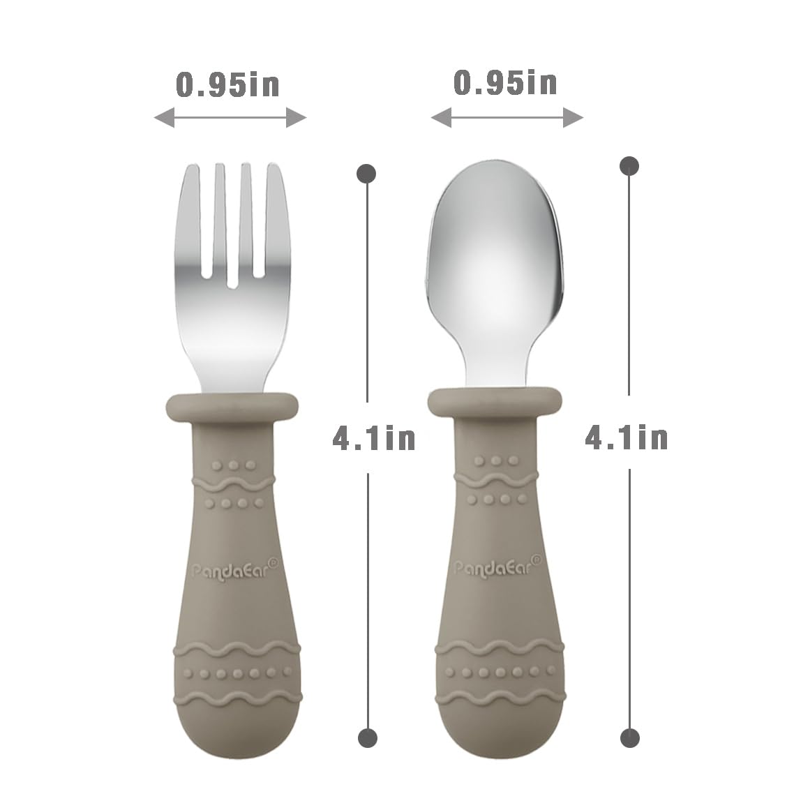 PandaEar Reusable Feeding Bibs Utensils Set 1