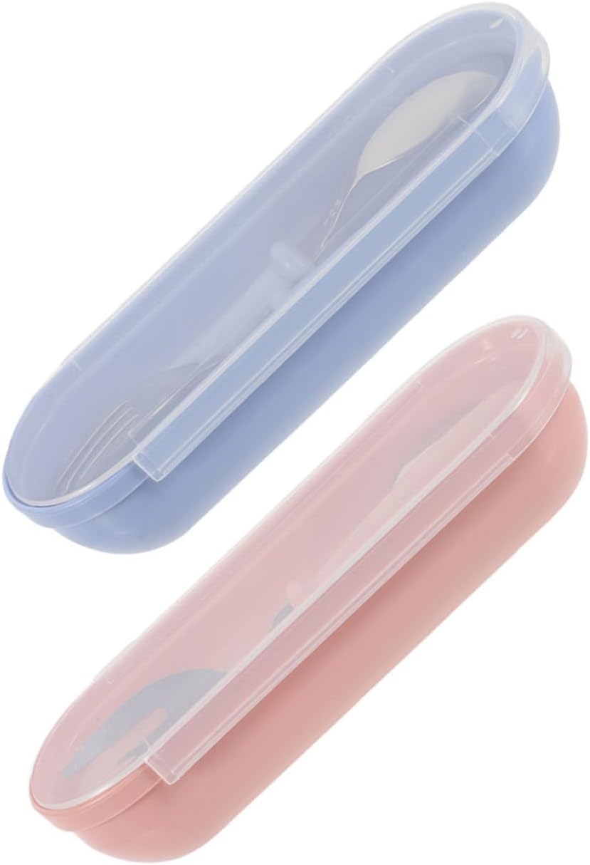 VICASKY 2 Sets Stainless Steel Fork Spoon for Kids 1