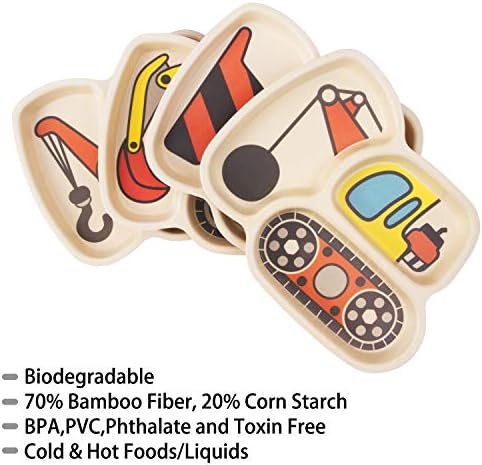 Qshare Kid Dinnerware Set 9 Pcs BPA Free
