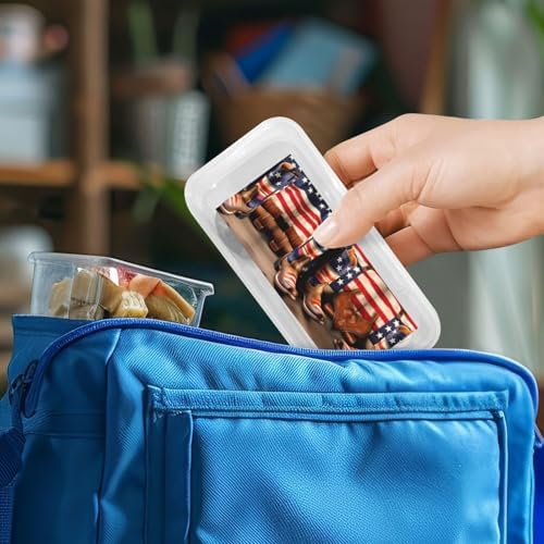 American Flag Cowboy Boots Silverware Set with Travel Case