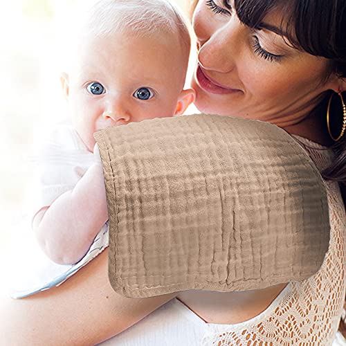 Yoofoss 10 Pack Organic Cotton Muslin Burp Cloths
