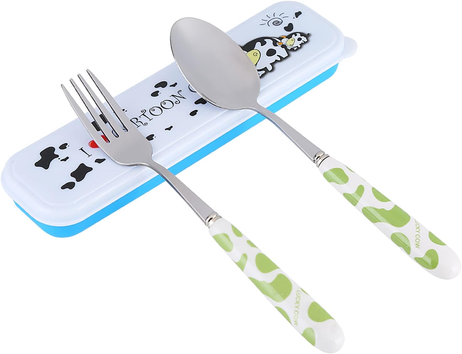 Tomotato Children Stainless Steel Cutlery Set with Travel Case