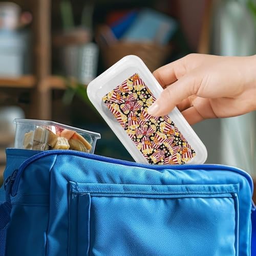 Popcorn Print Cutlery Set with Travel Case 430 Stainless Steel