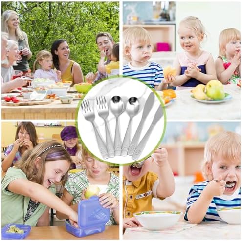 45Pcs Kids Silverware Set with Dinosaur Design