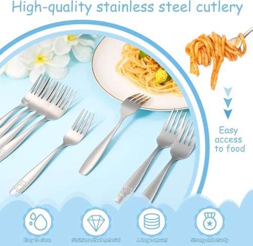 Obeoby 9 Piece Stainless Steel Fork Set