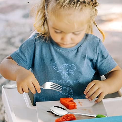 TeamFar Toddler Flatware Set 3 Forks 3 Spoons