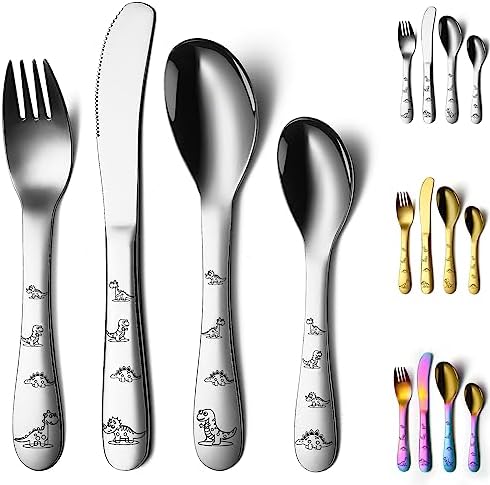 Evanda Toddler Cutlery Set with Dinosaur Design 1
