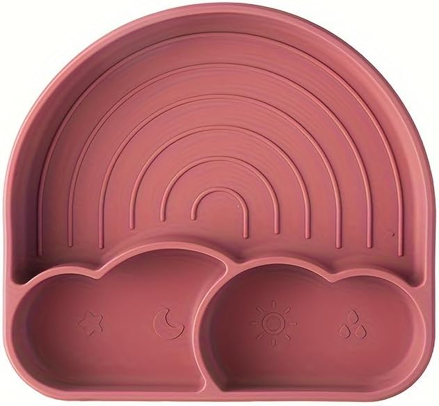 6-Piece Silicone Baby Feeding Set with Strong Suction