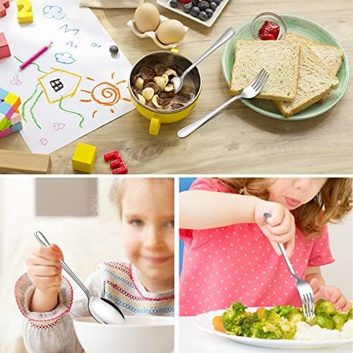 TeamFar Toddler Flatware Set 3 Forks 3 Spoons