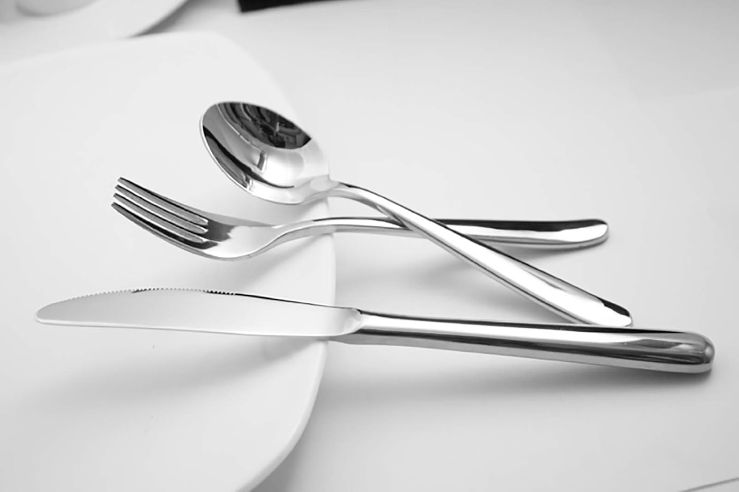 VANRA 3-Piece Kids Flatware Set Chrome Finish