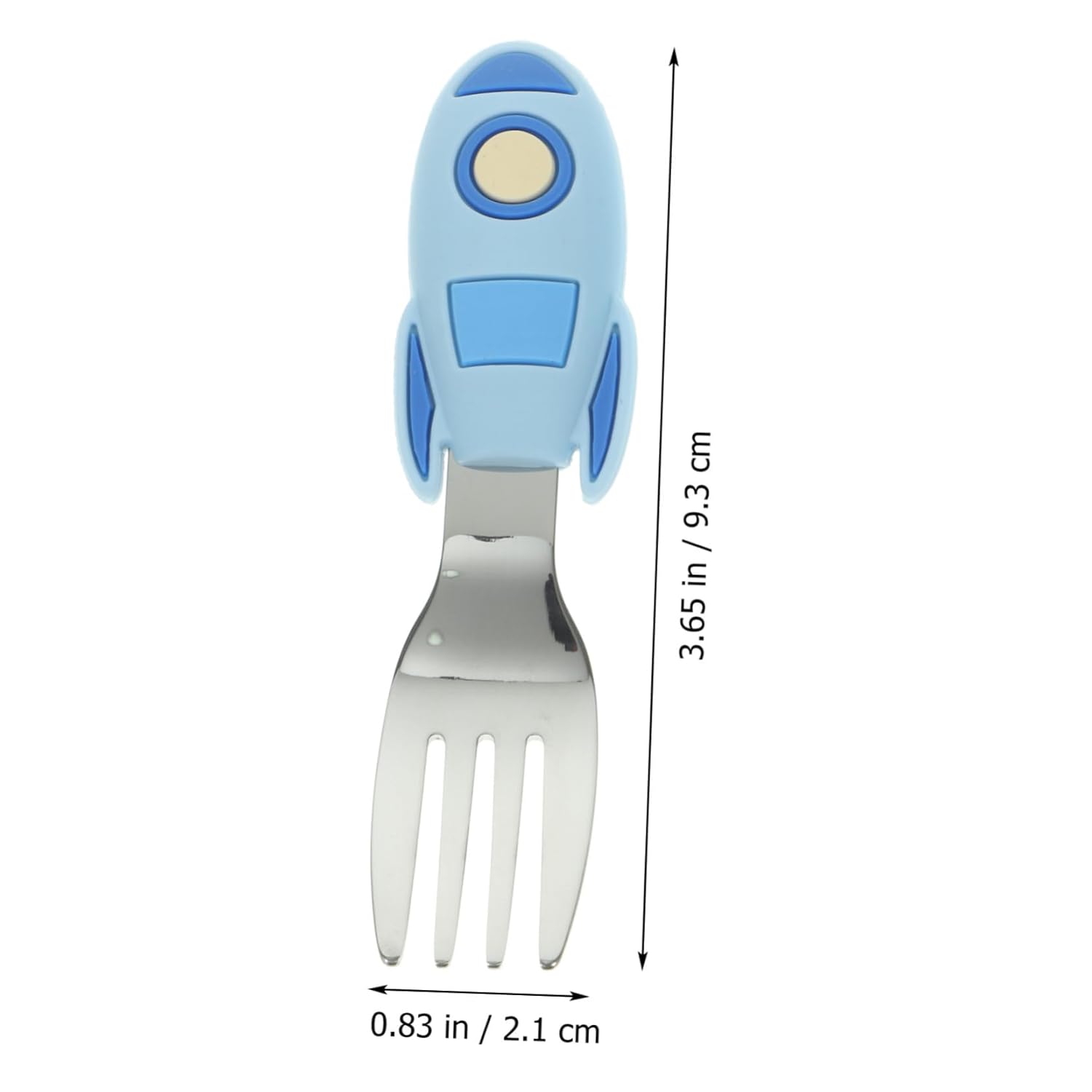 MERRYHAPY 2pcs Silicone Handle Training Utensils Set 1