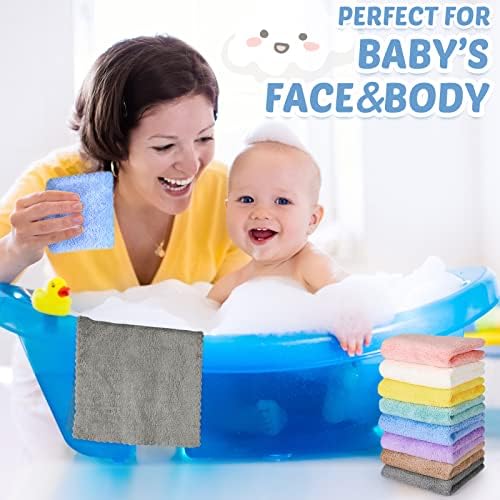 Mixweer 40-Pack Baby Burp Cloths Multicolor
