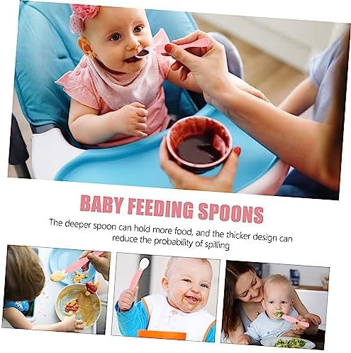 RORPOIR 2pcs Spoons Essential Cutlery Set for Safe Mealtime