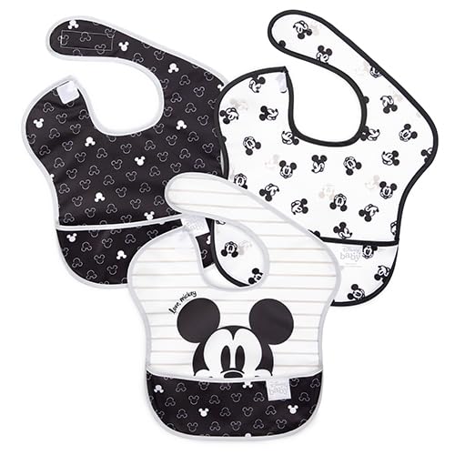 Bumkins Disney Bibs 3-Pack Mickey Mouse Baby Bibs