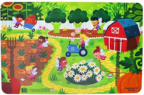 Garden Fairy Utensil Set and Placemat for Kids
