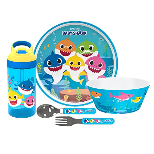 Zak 5-Piece Dinnerware Set Baby Shark