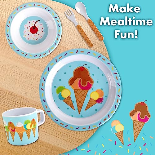 Bentology Ice Cream Mealtime Set for Kids