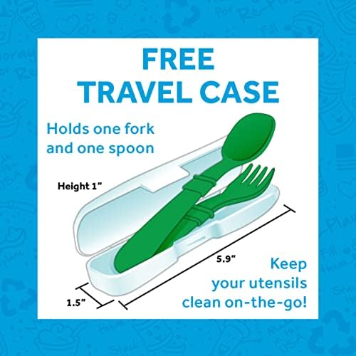 Re-Play Toddler Forks and Spoons Set of 8 with Case