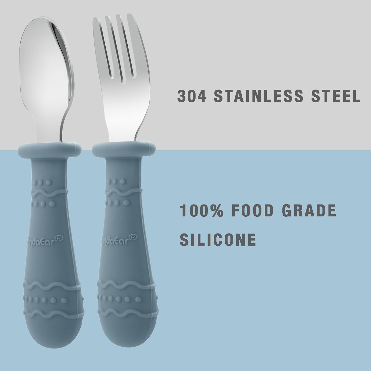 PandaEar Reusable Feeding Bibs Utensils Set 1