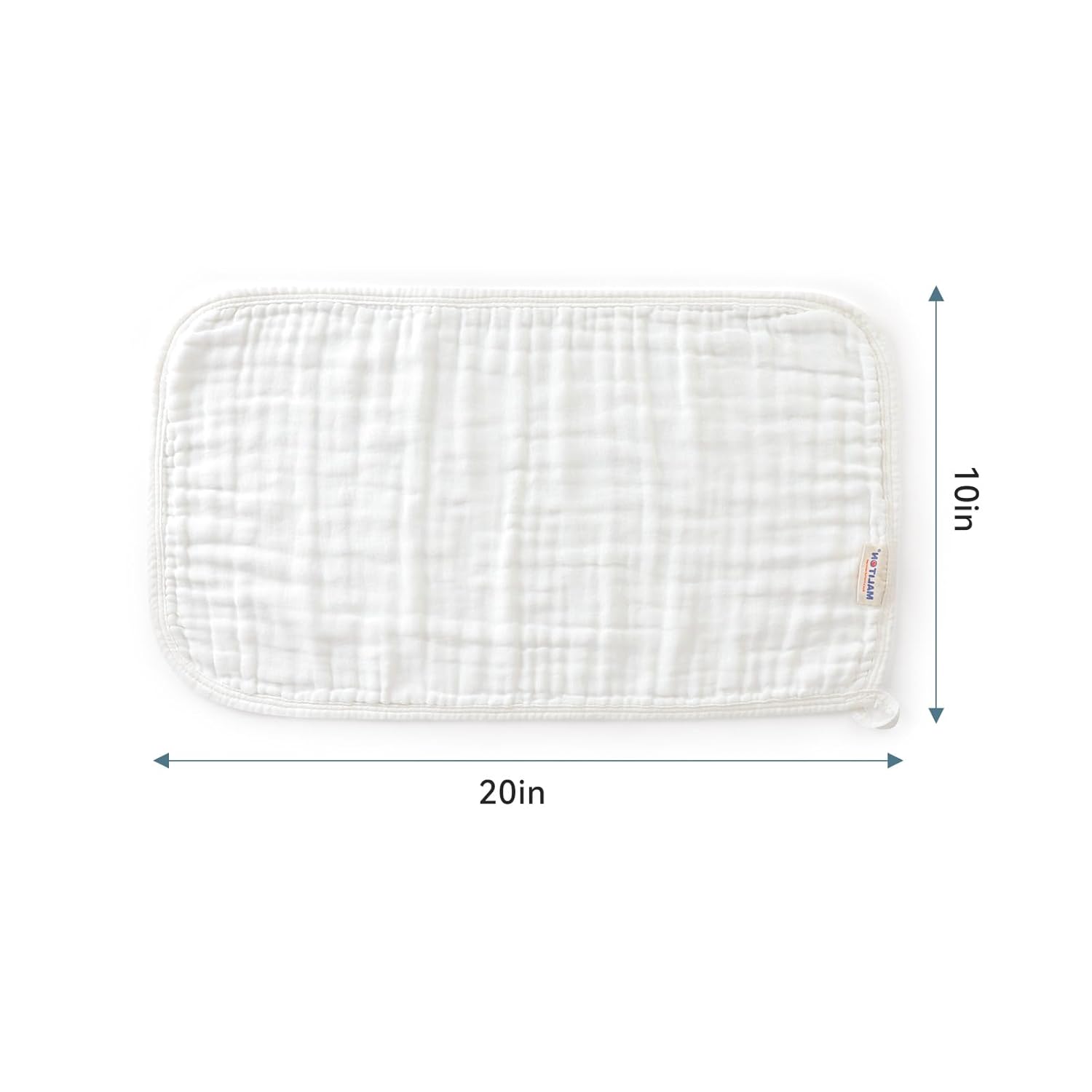 Maliton 6 Pack Muslin Burp Cloths 20x10 100 Cotton 1