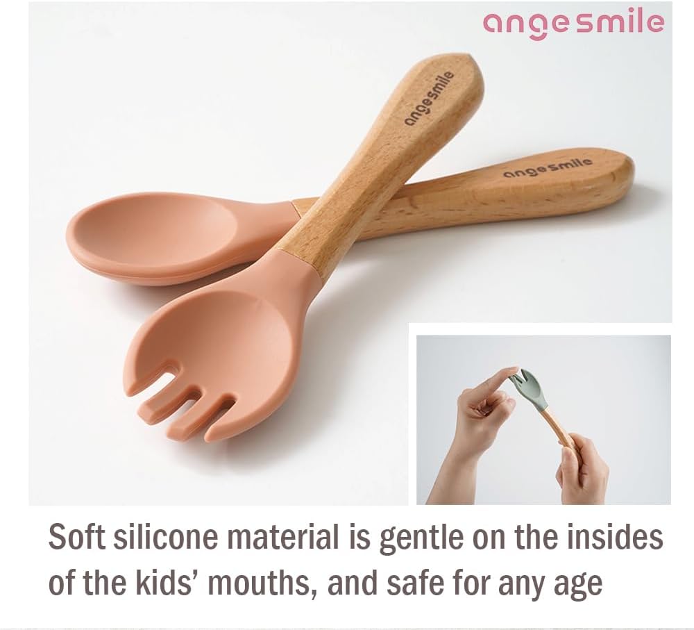 Ange Smile 12-Piece Silicone Feeding Set for 6 Months Toddler