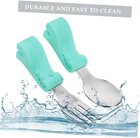 Beatifufu Dinosaur Cutlery Set for Baby Feeding