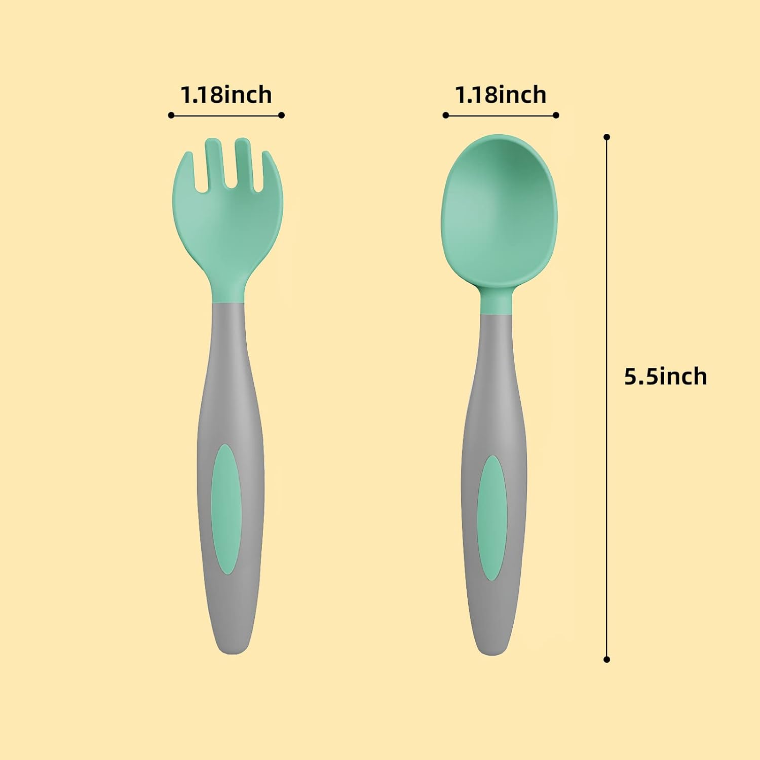 Supermama Toddler Fork Spoon Set with Travel Case