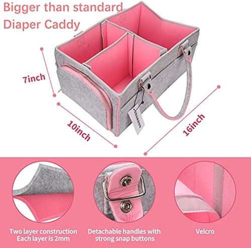 Baby Diaper Caddy Organizer for Changing Table