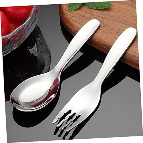 ULDIGI 2PCS Stainless Steel Feeding Utensils Set Fork and Spoon