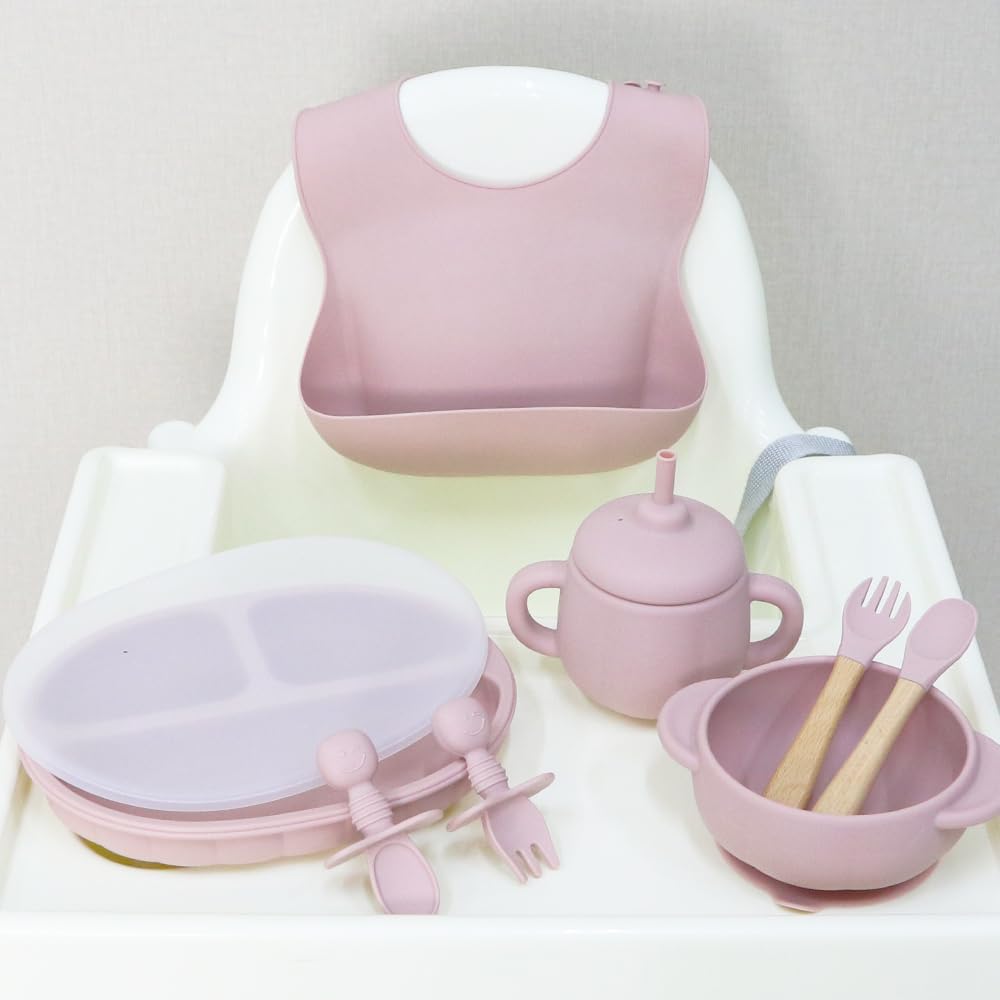 Silicone Baby Feeding Set 8 Pcs for 6 Months 1