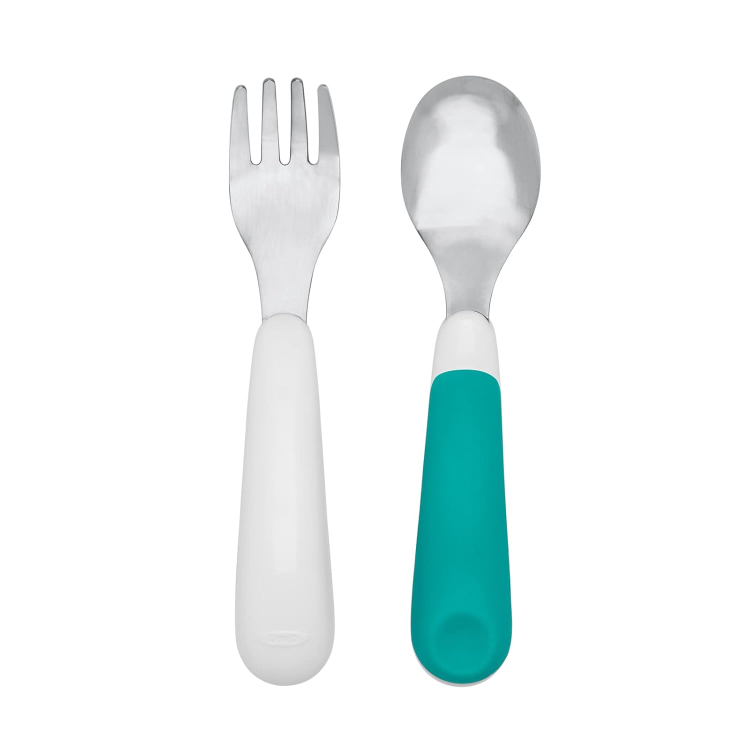 OXO Tot On-The-Go Fork and Spoon Set Teal