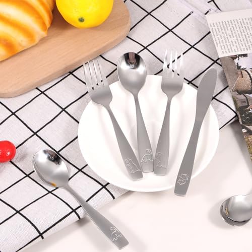 15Pcs Dinosaur Kids Silverware Set Dishwasher Safe