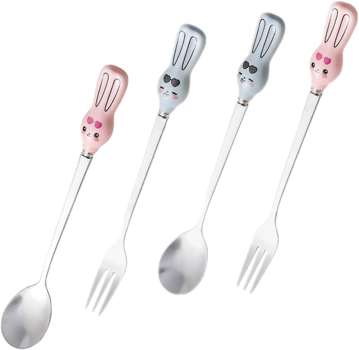 Garneck Cartoon Spoon and Fork Set